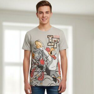 Looney Tunes Men's T-Shirt Bugs Bunny and Foghorn Leghorn size SMALL